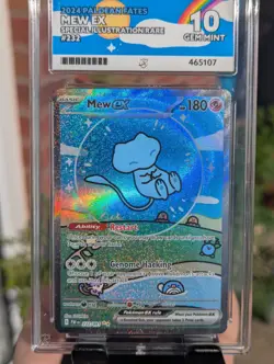 Pokemon | Ace 10 🫧 Bubble Mew 🫧 EX Paldean Fates SIR 232/091 | Ace Grading - Image 3