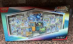 Pokemon TCG Prismatic Evolutions Lucario ex & Tyranitar ex Premium Collection - Image 1