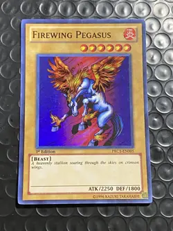 Yu-Gi-Oh! - Firewing Pegasus PRC1-EN005 Super Rare 1st Edition Near Mint - Image 1