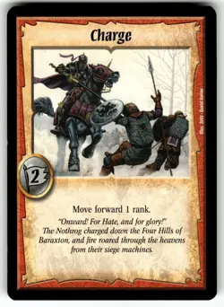 Warlord: Saga of the Storm CCG Preview Set Promo Card Charge - Image 1