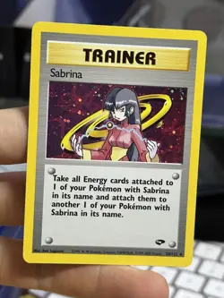 Sabrina 20/132 Gym Challenge 2000 Holo Rare WOTC Pokemon Card TCG - Image 3