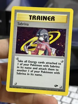 Sabrina 20/132 Gym Challenge 2000 Holo Rare WOTC Pokemon Card TCG - Image 4