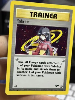 Sabrina 20/132 Gym Challenge 2000 Holo Rare WOTC Pokemon Card TCG - Image 5