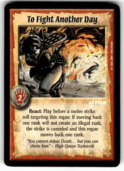 Warlord: Saga of the Storm CCG Preview Set Promo Card To Fight Another Day - Image 1