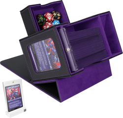 Card Deck Box for MTG Commander - Patented Design, Commander Display, Fits 120 D - Image 1