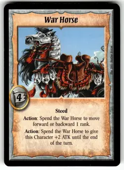 Warlord: Saga of the Storm CCG Preview Set Promo Card War Horse - Image 1