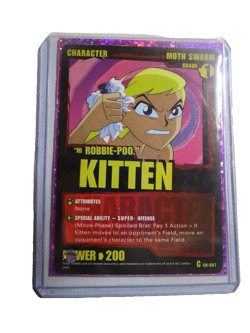 Teen Titans CCG Collectible Card Game ch- 087 Kitten hi robbie - Image 1