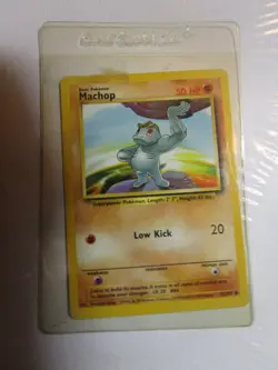 Pokemon WOTC Machop 52/102 Base Set Card Unlimited Common~ - Image 1
