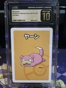 CGC 10 PRISTINE Slowpoke Old Maid 2019 Japanese Pokemon Card - Image 1