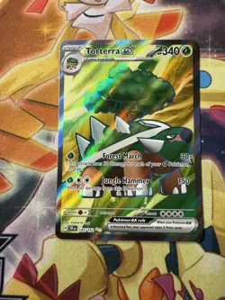 Torterra ex 185/162 SV05: Temporal Forces Ultra Rare Pokemon Card NM - Image 1