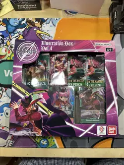 One Piece Card Game Illustration Box Vol 4. (4 Boosters / New Factory Sealed) - Image 1
