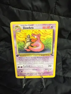 Slowbro 43/62 Uncommon Fossil 1st Edition Non Holo Pokemon Card - Image 1