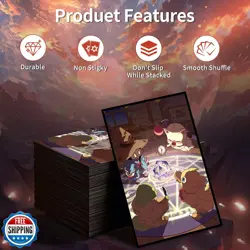 MTG Card Sleeves(Fantasy Family) Art Card Sleeves Deck Protector, Clear Front - Image 2