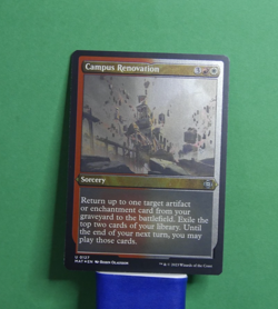 MTG MAT: Campus Renovation (Sorcery) Etched Foil Uncommon 0127 MOM: Aftermath - Image 1