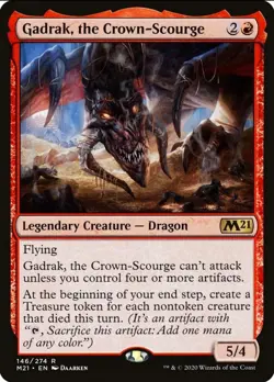 X 1 Gadrak, the Crown-Scourge NM-M M21 146 MTG Magic The Gathering - Image 1
