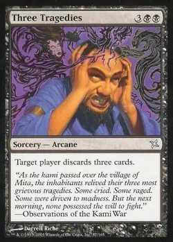Three Tragedies - Light Play MTG Betrayers of Kamigawa - Image 1