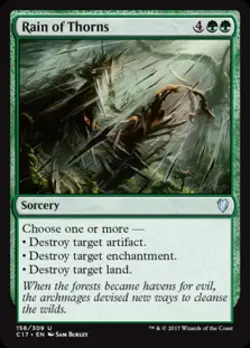 Rain of Thorns - Near Mint MTG Commander 2017 - Image 1
