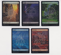 MTG x Marvel's Spider-Man Full Art Foil Basic Lands - Complete Set - NM/M - Image 1