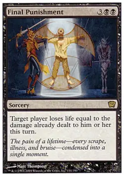 Final Punishment - Light Play MTG 9th Edition - Image 1