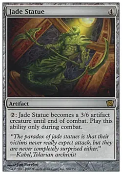 Jade Statue - Light Play MTG 9th Edition - Image 1