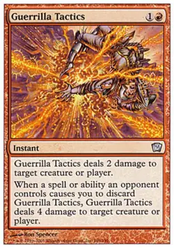 Guerrilla Tactics - Light Play MTG 9th Edition - Image 1