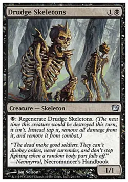 Drudge Skeletons - Light Play MTG 9th Edition - Image 1