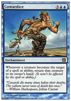 Cowardice - Light Play MTG 9th Edition - Image 1
