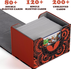 Deck Box for MTG Cards, Trading Commander Deck Case Holds 120+ Sleeved Cards, PU - Image 3