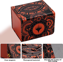 Deck Box for MTG Cards, Trading Commander Deck Case Holds 120+ Sleeved Cards, PU - Image 4