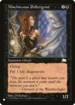 Mischievous Poltergeist - Light Play MTG The List - Image 1