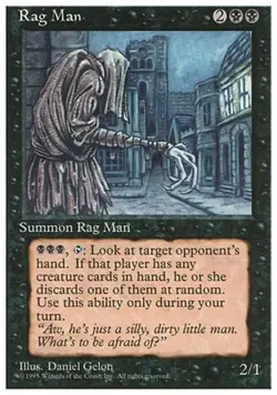 Rag Man - Light Play MTG 4th Edition - Image 1