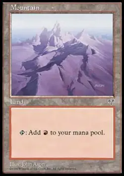 Mountain C - Light Play MTG Mirage - Image 1