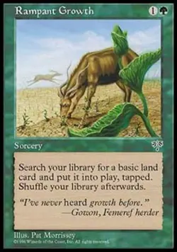 Rampant Growth - Light Play MTG Mirage - Image 1