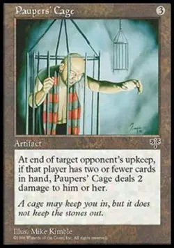 Paupers' Cage - Light Play MTG Mirage - Image 1