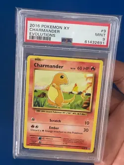 2016 Pokemon XY Charmander Evolutions #9 PSA 9 - Image 3