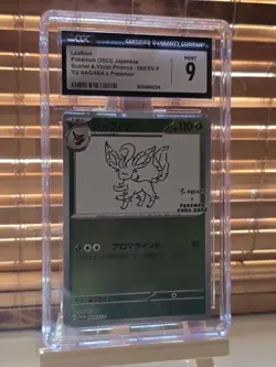 CGC 9 MINT Japanese Pokemon 2023 Leafeon 068/SV-P YU NAGABA PROMO - Image 1