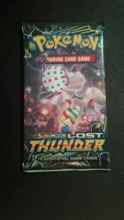 Pokemon Sun and Moon Lost Thunder Booster Pack Factory Sealed Original Package - Image 1
