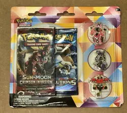 XY Evolutions Sun Moon Crimson Invasion Pin Blister Booster Packs Pokemon Sealed - Image 5