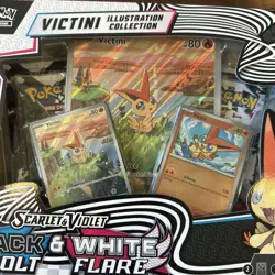 Pokemon Cards - Black Bolt & White Flare Illustration Collection Box - VICTINI - Image 3