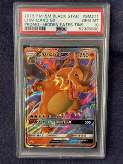 2019 Pokemon Charizard GX SM211 Hidden Fates Promo - PSA 10 Read Description - Image 1