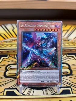 Yugioh EvilTwins Ki-sikil & Lil-la Platinum Secret Rare RA04-DE037 - Image 1
