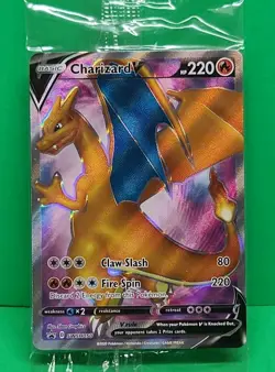 Pokemon SWSH Black Star Promos Charizard V #SWSH050 MINT Condition Sealed Card - Image 1