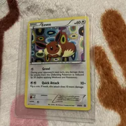 Pokemon Eevee TCG Black White Holo Promo Card BW94 - Image 1