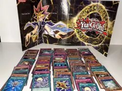 Yu-Gi-Oh! Shonen Jump Trading Card Game Mat Board 1996 Konami With 64 Cards - Image 1