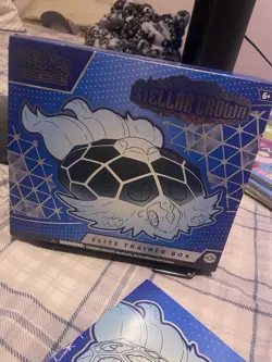 Stellar Crown Elite Trainer Box-BOX &P GUIDE ONLY- No Cards Or Inserts Not Shown - Image 5