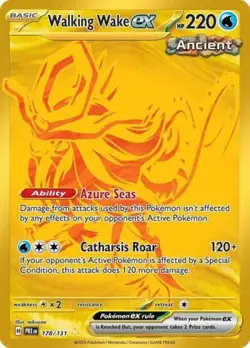 Pokemon Walking Wake ex NM 1st Edition Normal SV: Prismatic Evolutions - Image 1