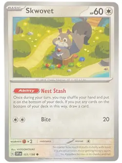 Skwovet 151/198 Scarlet & Violet Pokemon TCG Card 2023 Free Postage - Image 1