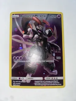 Pokemon 2019 TCG Black Star Promo Armored Mewtwo Holo Card SM228 - Image 1