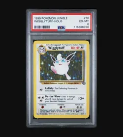 1999 Pokemon Jungle Wigglytuff Holo #16 EX-MT PSA 6 Card - Image 1