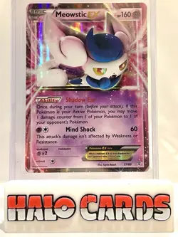 PACK FRESH Pokemon MEOWSTIC EX card 37/83 Ultra Rare Pokemon Generations MINT B - Image 1